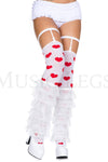 Sheer layered leg warmer