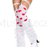 Sheer layered leg warmer
