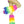 Rainbow furry leg warmers (Glow UV Reactive)