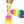 Rainbow furry leg warmers (Glow UV Reactive)