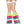 Rainbow faux fur leg warmers