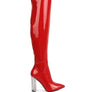 NOIRE THIGH HIGH LONG BOOTS IN PATENT PU
