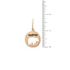 DIONA J MAMA BEAR CUT OUT DANGLE EARRING PATINA B17-095-173650