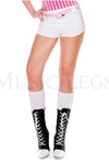 Side double striped knee hi