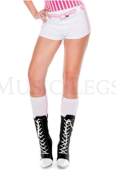 Side double striped knee hi