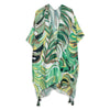 DIONA J TROPICAL PRINT KIMONO ONE SIZE COLOR GREEN