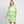 DIONA J FRONT ROPE FLOWER KIMONO ONE SIZE COLOR GREEN