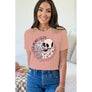 Diona J Mothers Day Cool Moms Club Graphic Tee Shirt Color Tan Size S