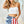 BiBi US Flag Theme Bleached Denim Shorts