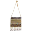 DIONA J WOMEN'S FASHION BOHO BEADED FRINGE DESIGN CROSSBODY BAG COLOR BROWN