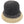 DIONA J TWO TONE STRAW BUCKET HAT ONE SIZE COLOR BLACK