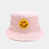 Smile jacquard terry towel bucket hat Light Pink