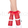 Fishnet anklet with ruffle trim
