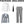Scary Family Adult Costume Suit - Morticia & Gomez Black White Striped 3-Piece Set with Jacket, Pants, Shirt, and Tie for Halloween & Cosplay