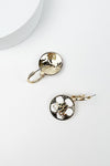 SPORTS BALL ENAMEL HOOP EARRING