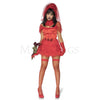 Beatle Bride 4 Pc Red Dress Women’s Halloween Cosplay Costume Set Size XS