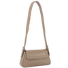 DIONA J WOMEN'S LEATHER ADJUSTABLE STRAP SMOOTH MODERN SHOULDER BAG COLOR TAUPE