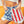 BiBi US Flag Theme Bleached Denim Shorts