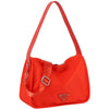 Diona J Designer Smooth Triangular Solid Shoulder Crossbody Bag Pouch Orange