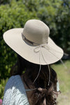 Floppy Straw Sun Hat WIth Strap