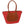 DIONA J FASHION TWO TEXTURED STRAW SATCHEL BAG COLOR RED