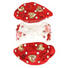 Valentines Day Heart Pattern Beaded Embroidery Sequin Embellish Knotted Headband