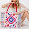 DIONA J BOHO FRINGE TOTE BAG ONE SIZE MULTICOLOR