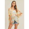 DIONA J TIE DYE KIMONO ONE SIZE COLOR ORANGE