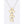 Diona J Abalone Cubic Zirconia Flower Pendant Necklace Set Rhodium