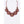 DIONA J SEED BEADS ICONIC NECKLACE COLOR BURGUNDY