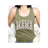 Diona J MAMA Checkered Mother Day Graphic Racerback Tank Top Color Green Size S