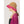 DIONA J TWO TONE STRAW BUCKET HAT ONE SIZE COLOR FUCHSIA
