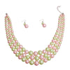 Light Pink Green 3 Layered Pearl Sorority