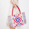 DIONA J BOHO FRINGE TOTE BAG ONE SIZE MULTICOLOR