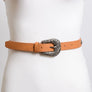 Trendy Western Belt Camel Brown & Black Buckle