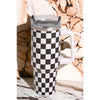 Checkered 40oz Stainless Steel Tumbler with Handle and Straw Lid | Black