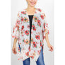DIONA J FASHION FLORAL KIMONO ONE SIZE COLOR GREEN