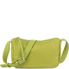 Diona J Designer Smooth Solid Stylish Zipper Crossbody Bag Green