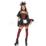 Dark Queen of Hearts 6 Pc Multicolor Mini Dress Women's Costume Set Size XL