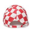 CHECKER PLAID PRINT CAP HAT