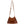 DIONA J WOMEN'S LEATHER STYLISH CHIC FRINGE CURVE CROSSBODY BAG COLOR BROWN