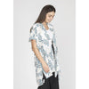 DIONA J FASHION LEAF PRINT KIMONO ONE SIZE COLOR IVORY