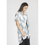 DIONA J FASHION LEAF PRINT KIMONO ONE SIZE COLOR IVORY