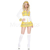 Clueless School Girl 4 Pc Plaid Women’s Halloween Cosplay Costume Set Sz XL