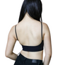 Diona J Low Back Bra Comfort V Neck Cami Crop Low Back Workout Tops for Women