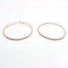 RHINESTONE HOOP 75MM EARRINGS