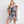 DIONA J GEOMETRIC TRIM TIE DYE PRINT KIMONO CARDIGAN ONE SIZE COLOR NAVY