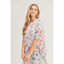 DIONA J MULTI STAR KIMONO CARDIGAN ONE SIZE COLOR WHITE