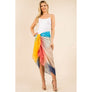 DIONA J FASHION MESH MULTI COLOR COVER UP KIMONO SHAWL ONE SIZE COLOR WHITE