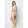 DIONA J FLORAL PRINT KIMONO ONE SIZE COLOR BLUE